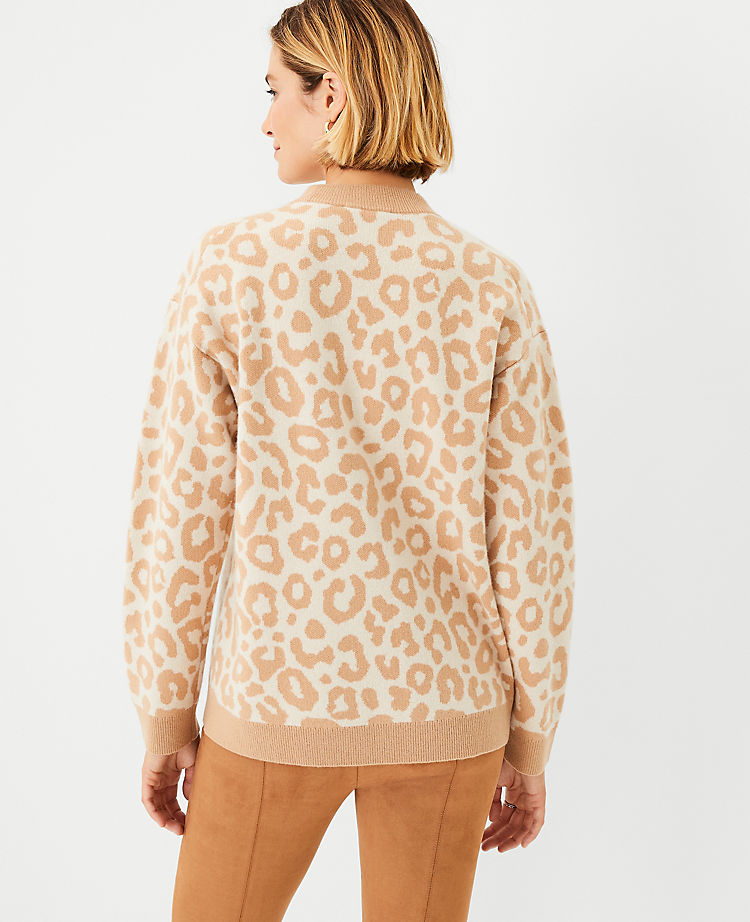 Leopard Print Cashmere Sweater
