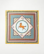Horse Print Silk Little Scarf carousel Product Image 2