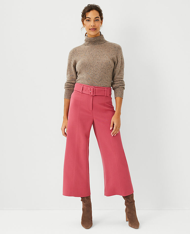 The Petite Belted Culotte Pant