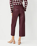 The Faux Leather Easy Straight Crop Pant carousel Product Image 2