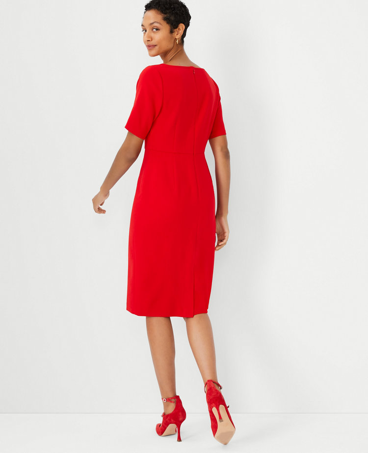 Scoop Neck Sheath Dress