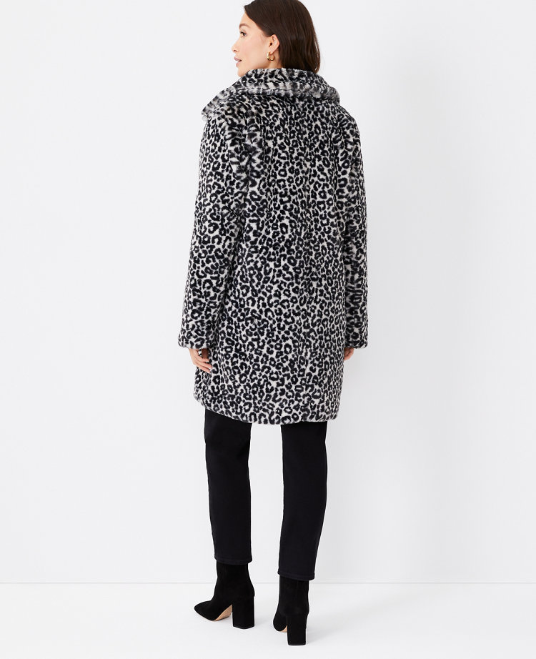 Ann taylor hotsell loft leopard coat