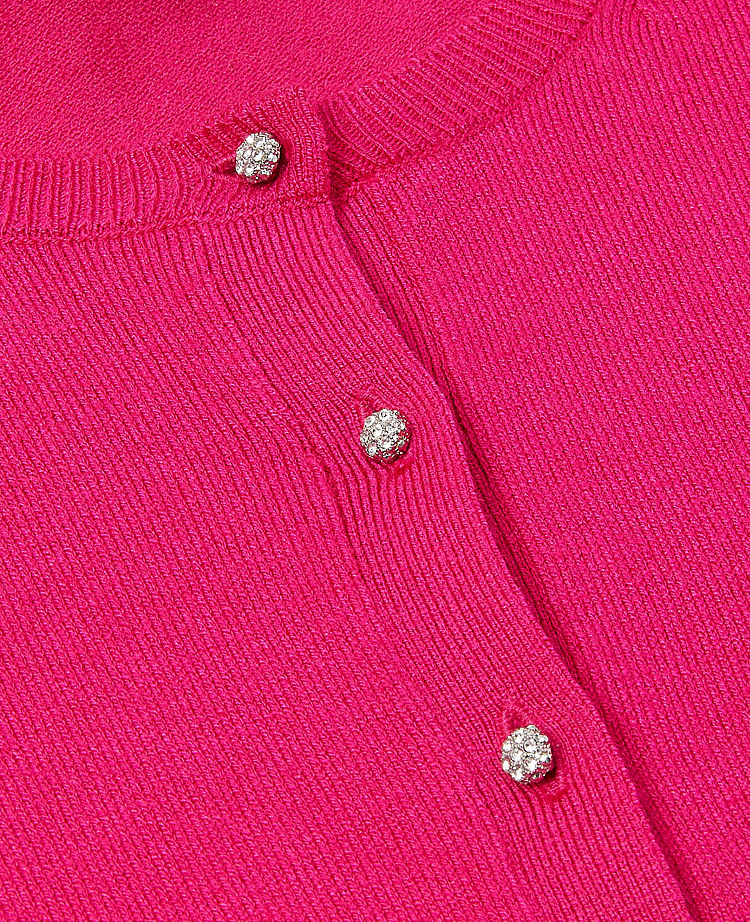 Jeweled Button Ann Cardigan