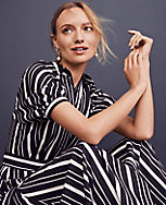 Stripe Collared Shirtdress carousel Product Image 4