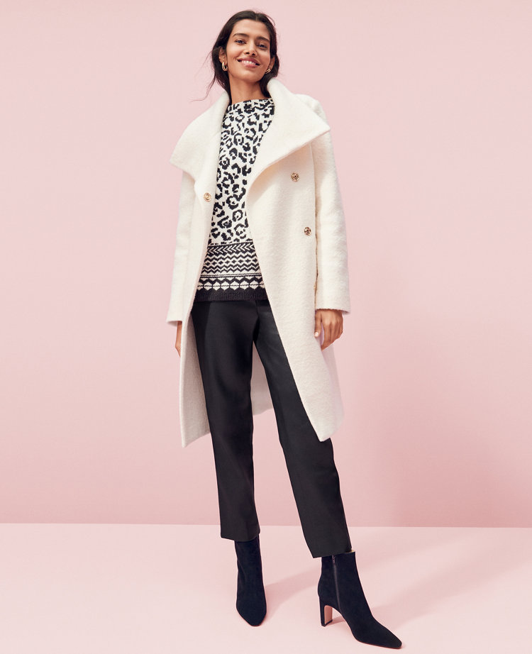 Ann taylor on sale funnel neck coat