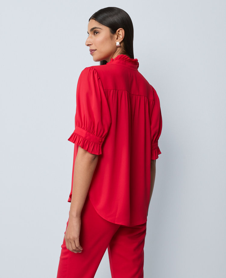 Ruffle Collar Blouse