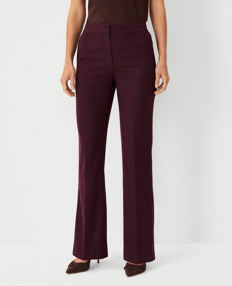 The High Rise Trouser Pant in Flannel - Curvy Fit