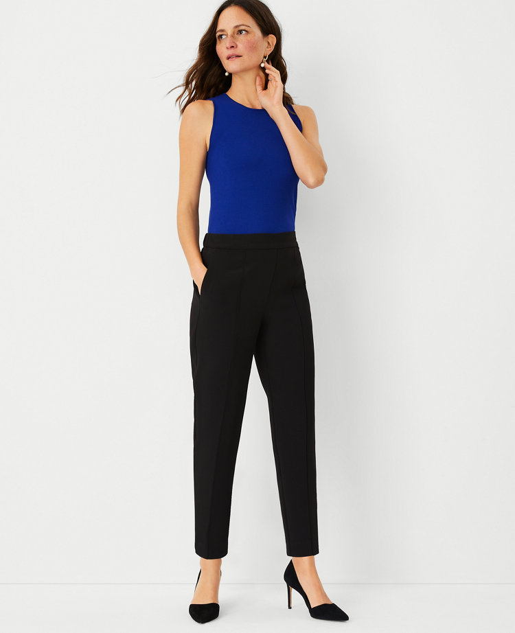 The High Rise Eva Easy Ankle Pant in Twill