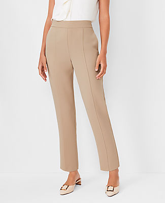 Ann Taylor The High Rise Ankle Pant In Whiskey Cream
