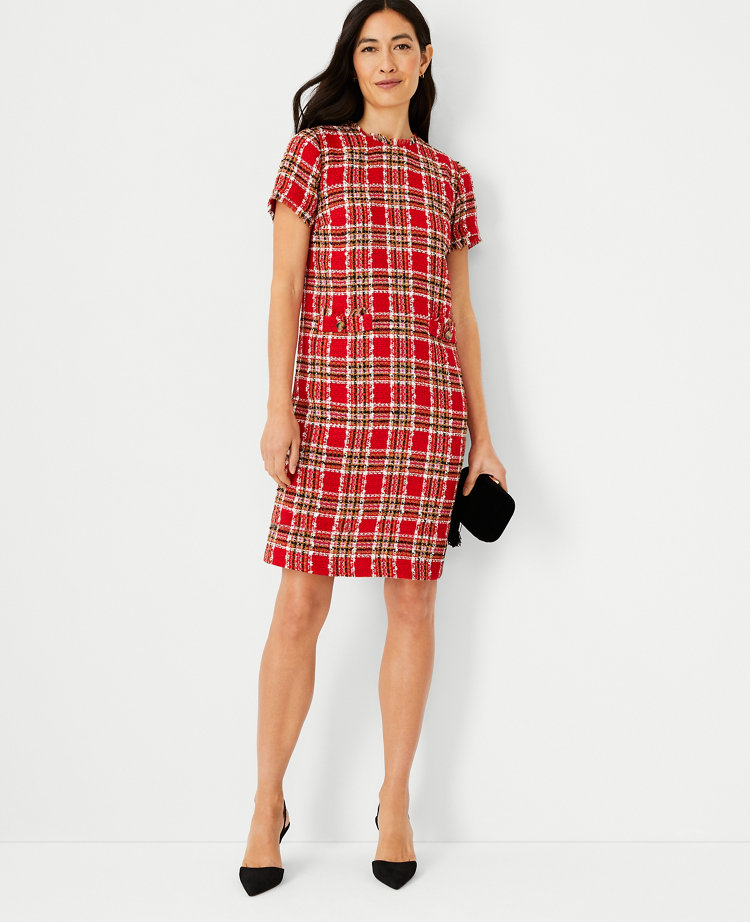 Ann taylor 2025 plaid dress