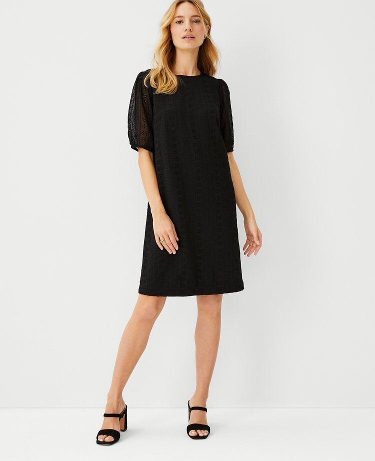 Ann taylor clearance black lace dress