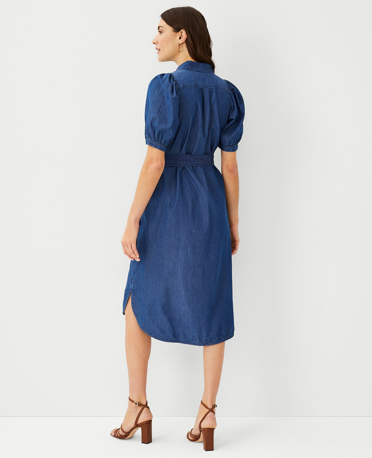 Chambray Belted Shirtdress