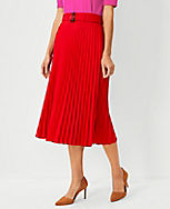 Belted Pleated Midi Skirt carousel Product Image 3