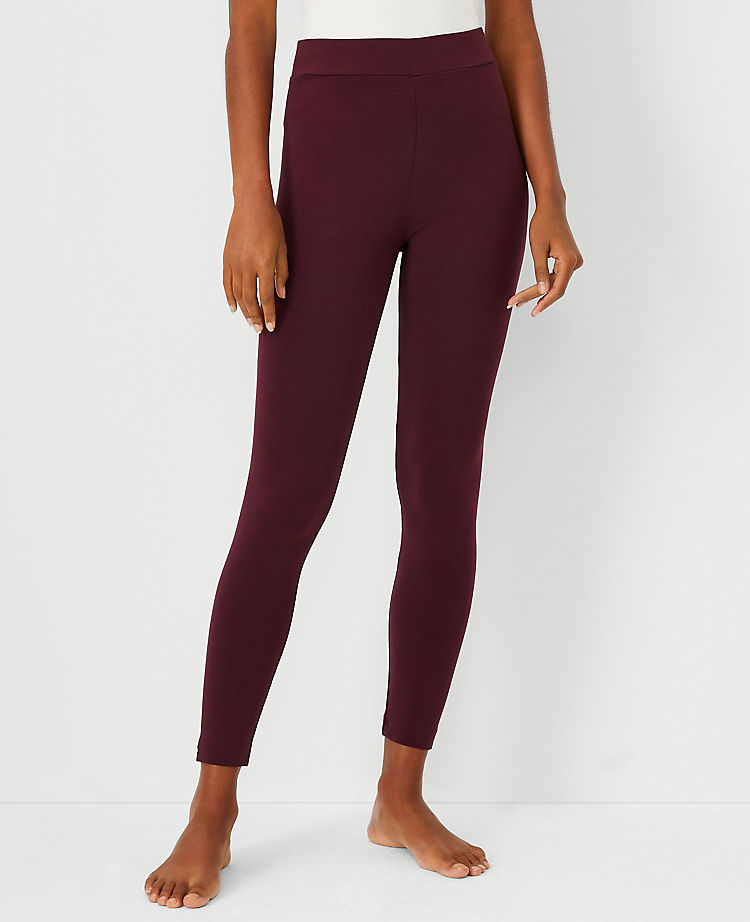 Ann Taylor Essential Leggings (Crushed Blackberry, Small)