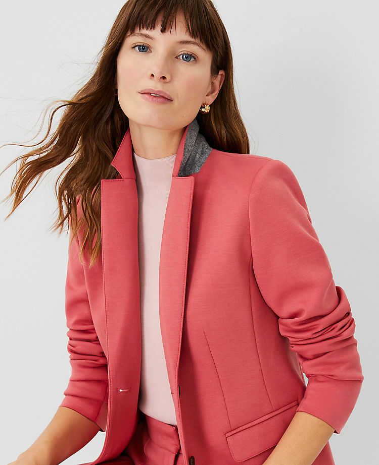 The Two Button Blazer in Double Knit