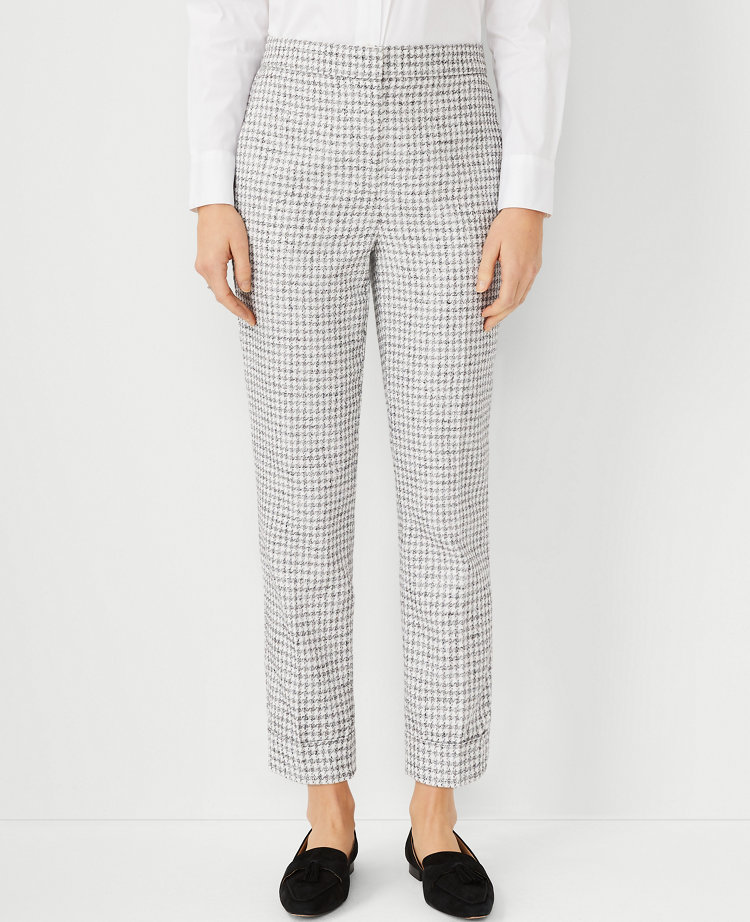 The Houndstooth High Waist Ankle Pant