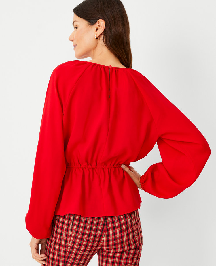 Petite Cinched Waist Top