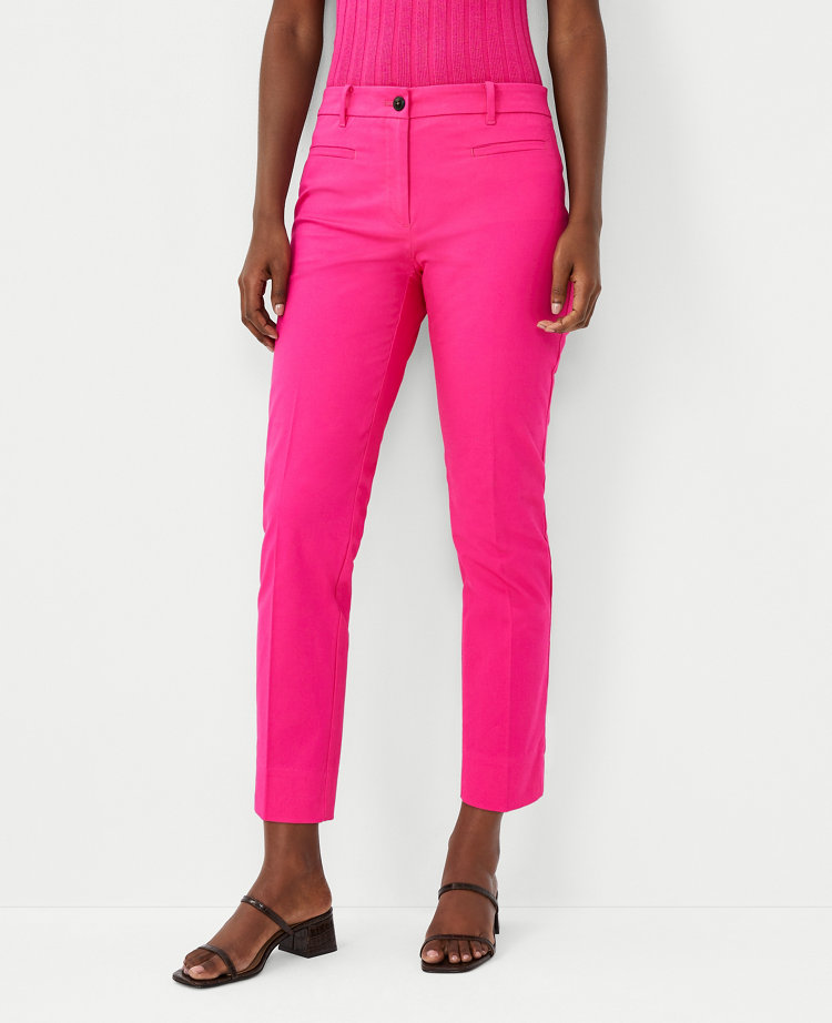 Ann Taylor The Cotton Crop Pant In Summer Pink