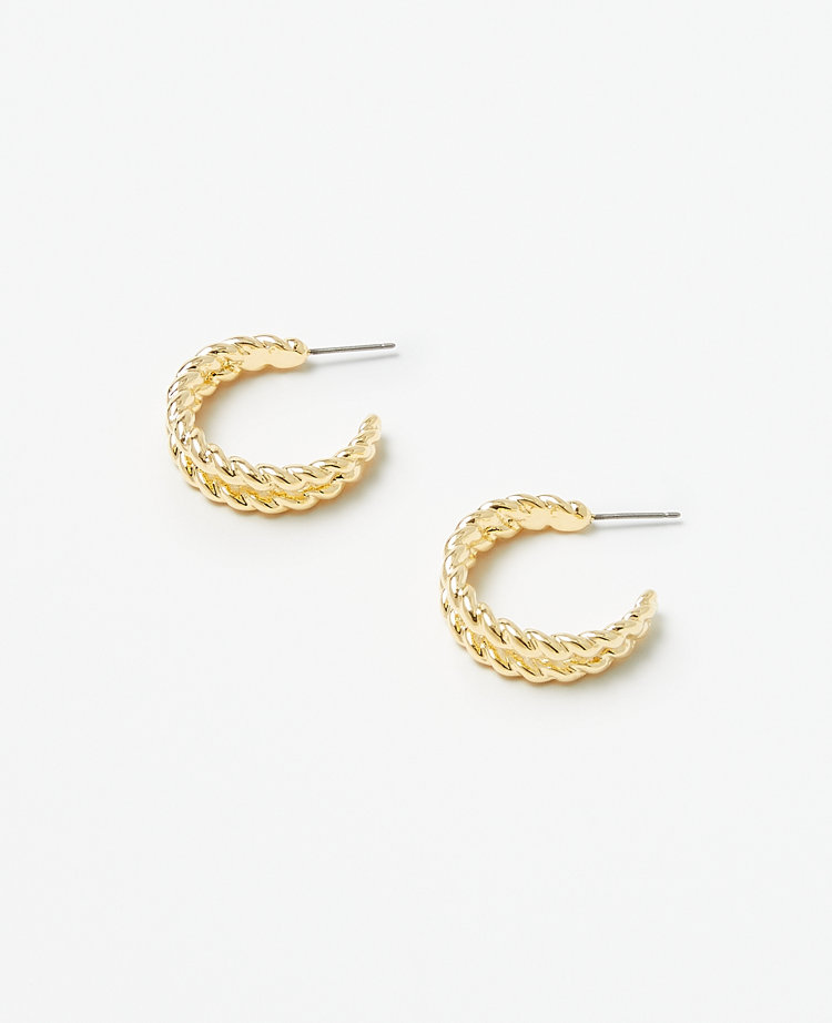 Roped Hoop Earrings