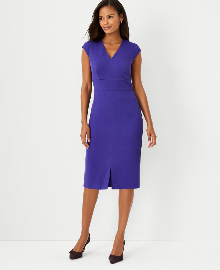 V-Neck Sheath Dress