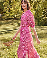 Gingham Belted Shirtdress carousel Product Image 3