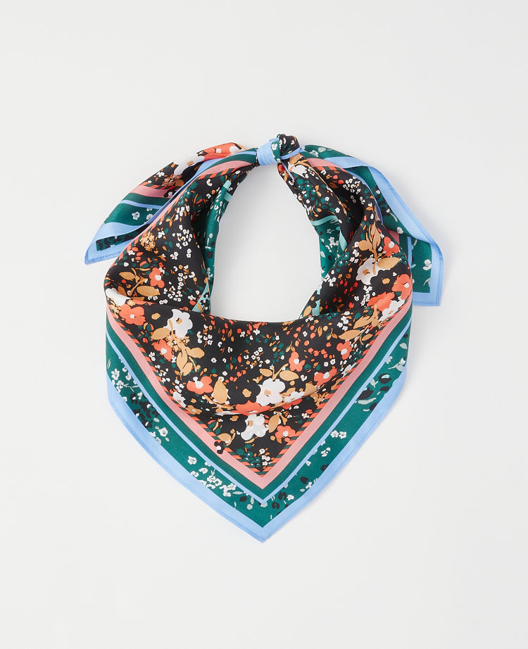 Floral Silk Little Scarf