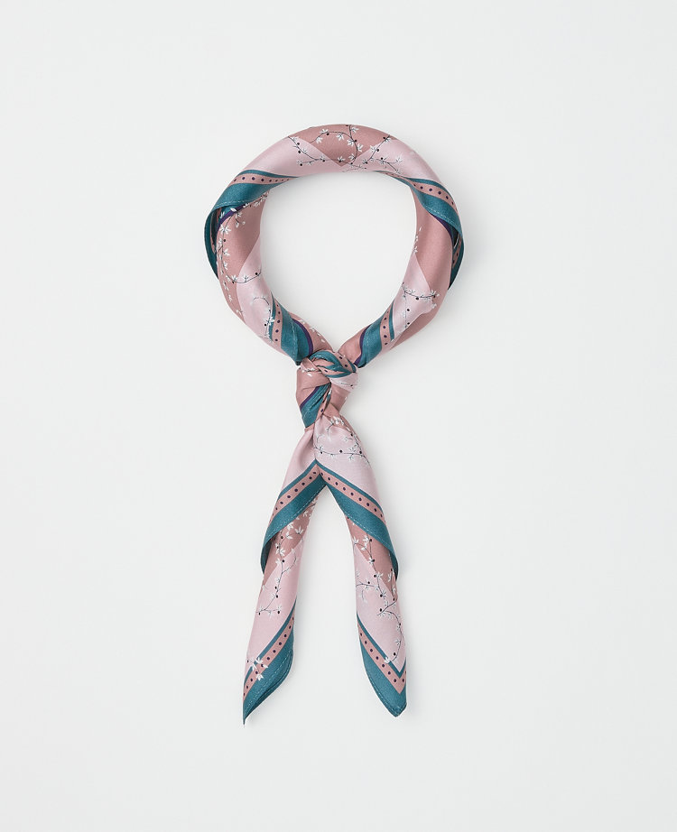 Floral Silk Little Scarf
