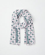 Houndstooth Woven Blanket Scarf carousel Product Image 1