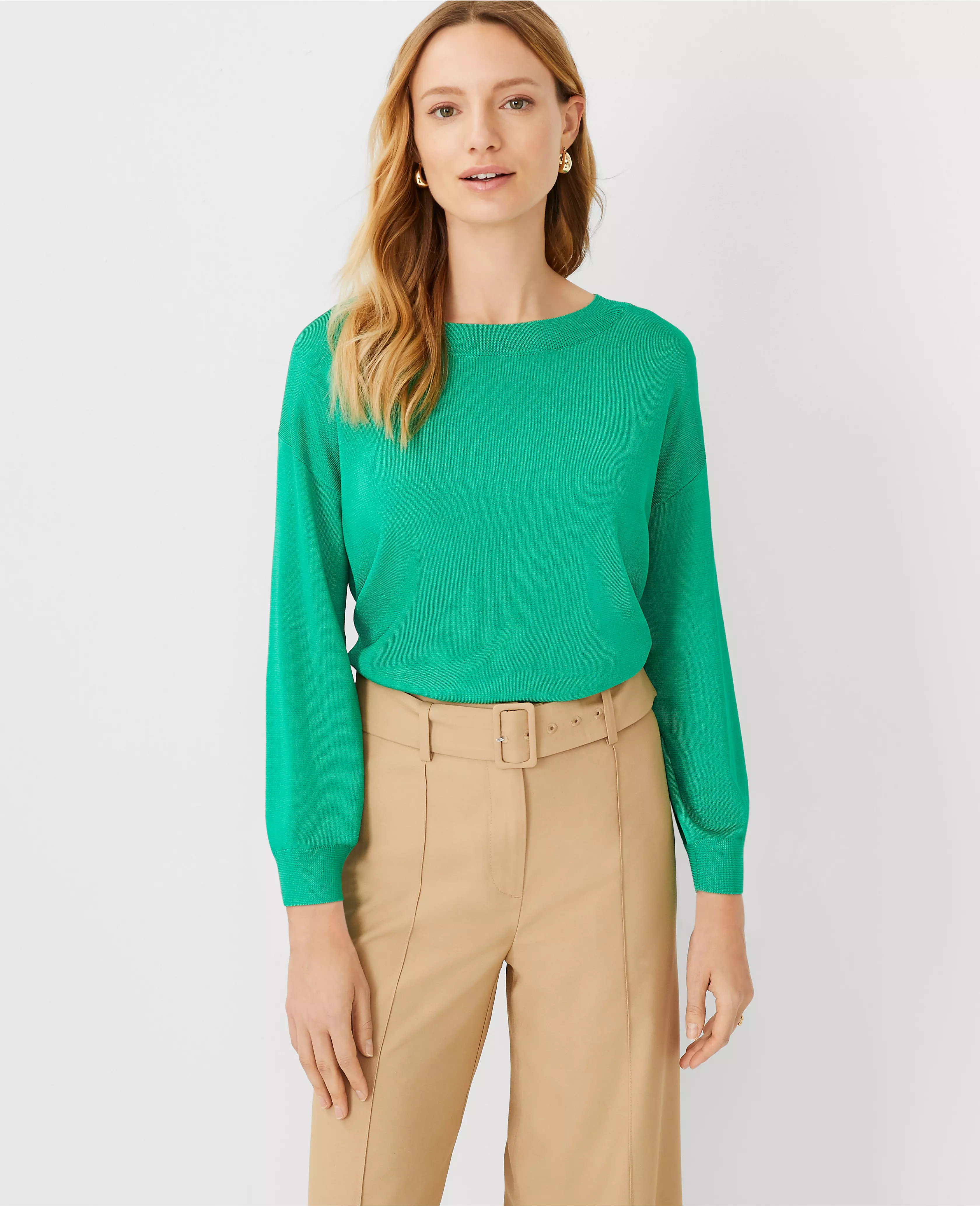 Shimmer Relaxed Drop Shoulder Sweater