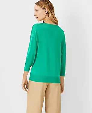 Shimmer Relaxed Drop Shoulder Sweater carousel Product Image 2