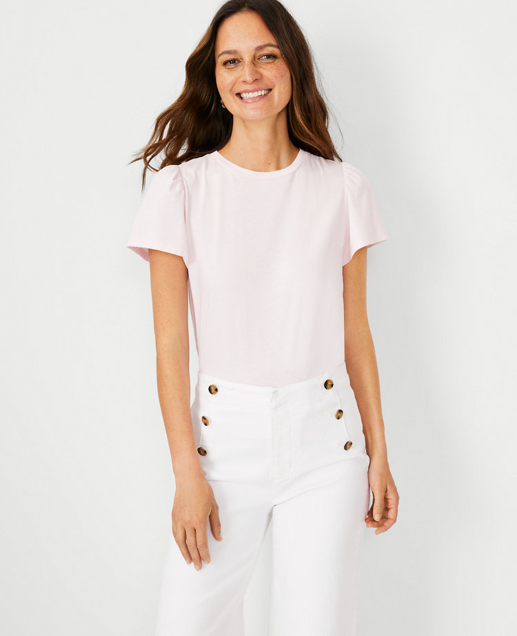 Eyelet Back Tee