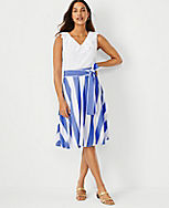 Striped Tie Waist Skirt carousel Product Image 1