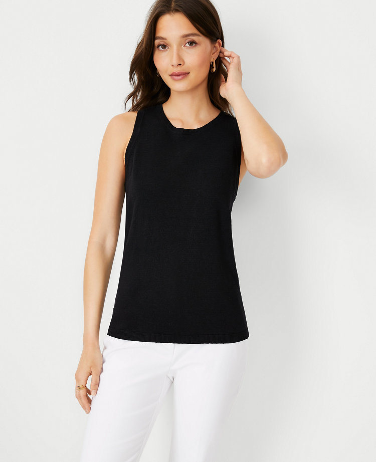 ann taylor sleeveless sweater