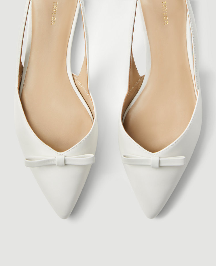 Bow slingback flats shop