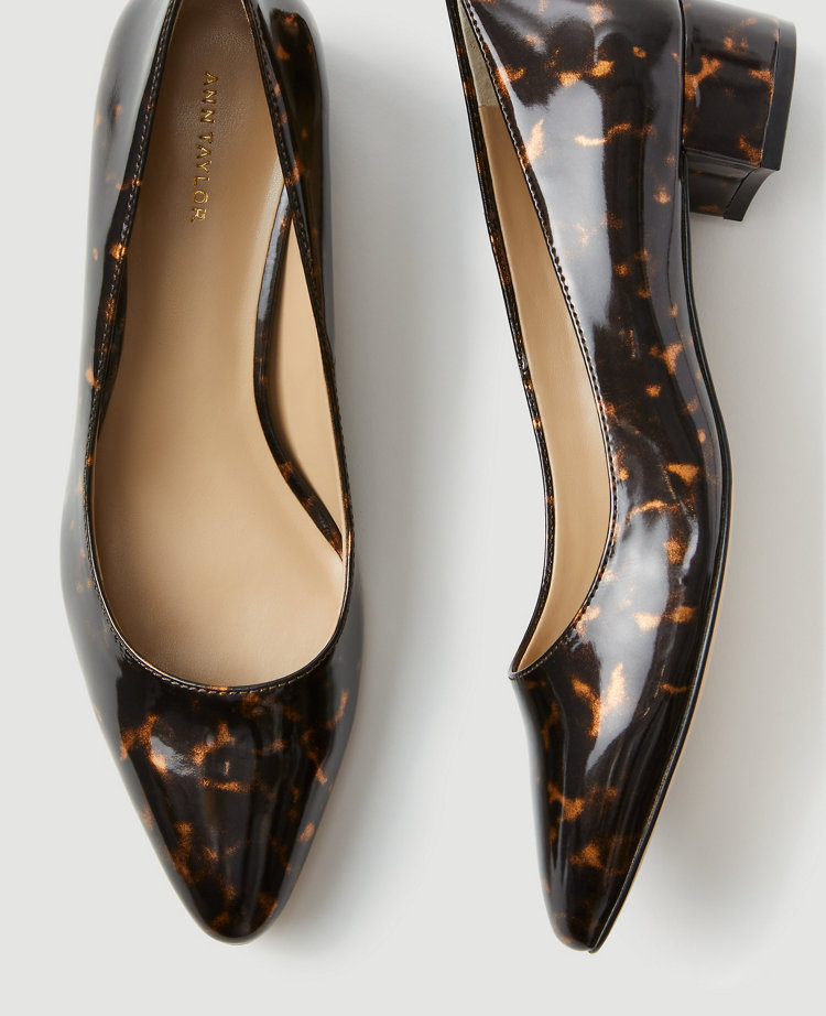 Ann taylor tortoise store shell pumps