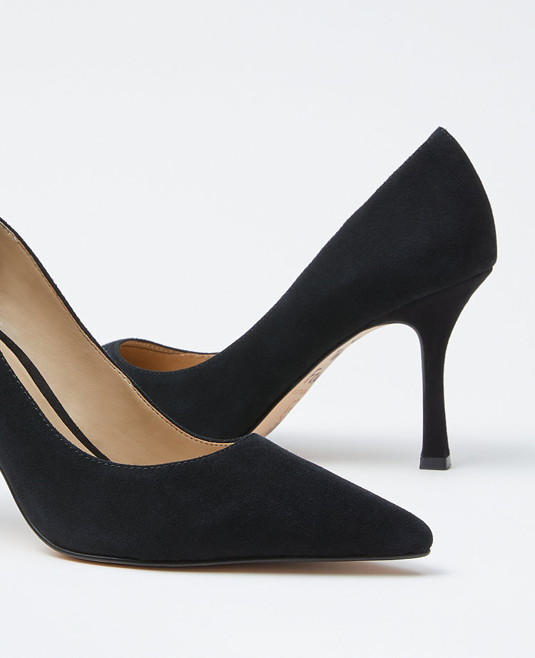 Black shop suede pumps