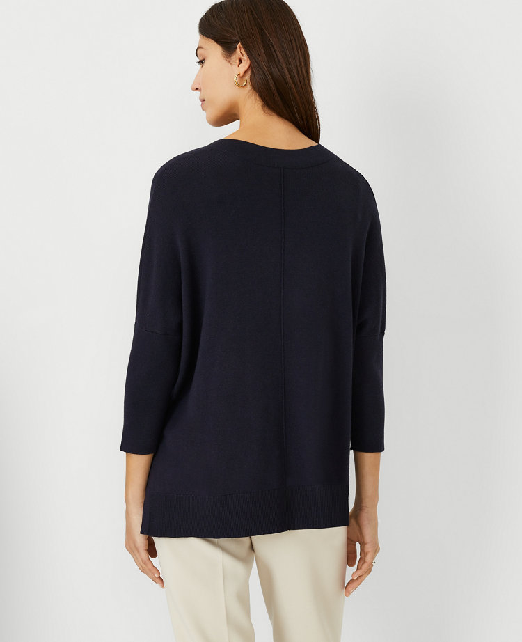 V-Neck Tunic Sweater