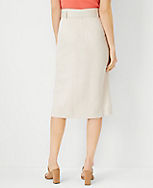 D-Ring Belted Wrap Midi Skirt carousel Product Image 2