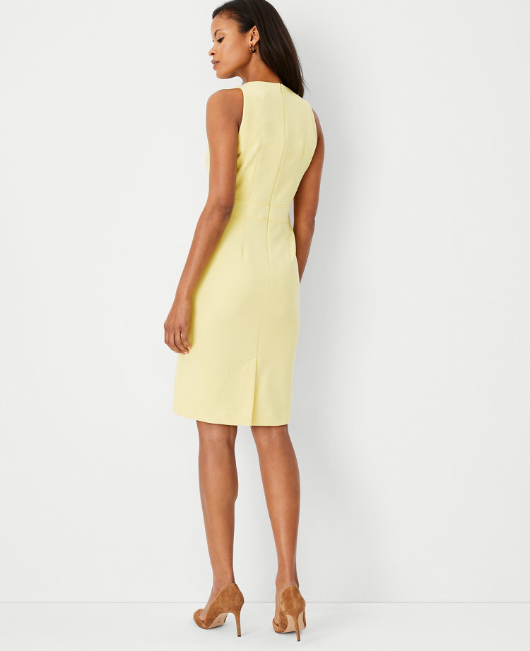 Calvin klein deals yellow sheath dress