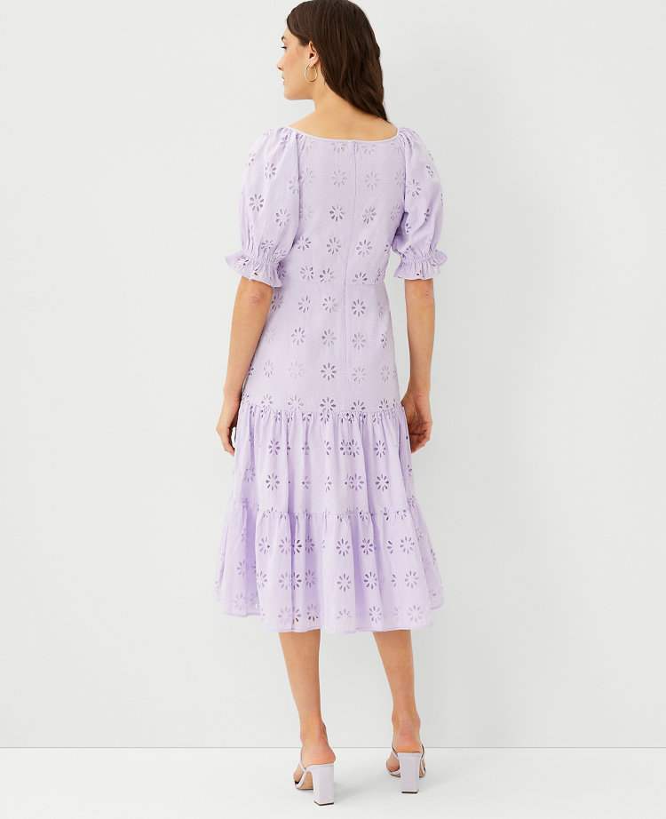 Ann taylor shop eyelet dress