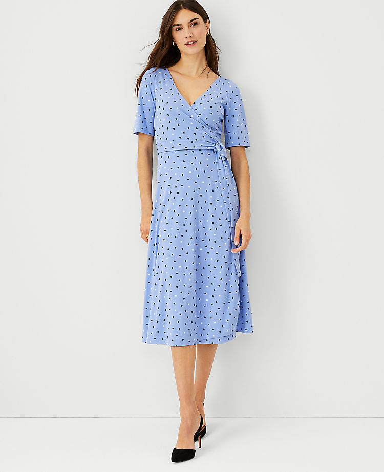 Dotted Wrap Dress
