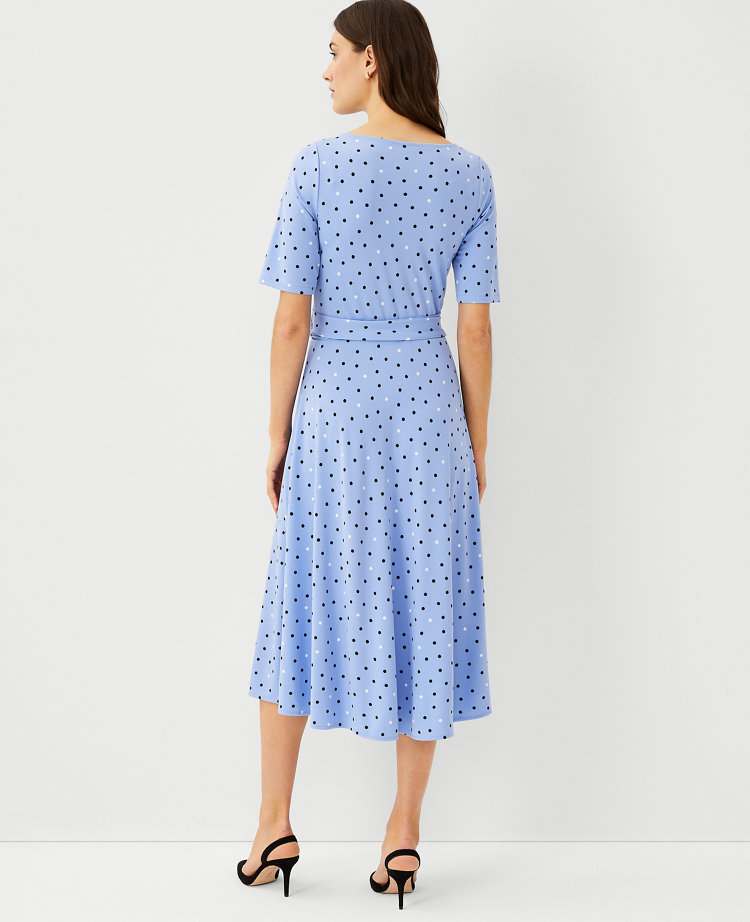 Dotted best sale wrap dress