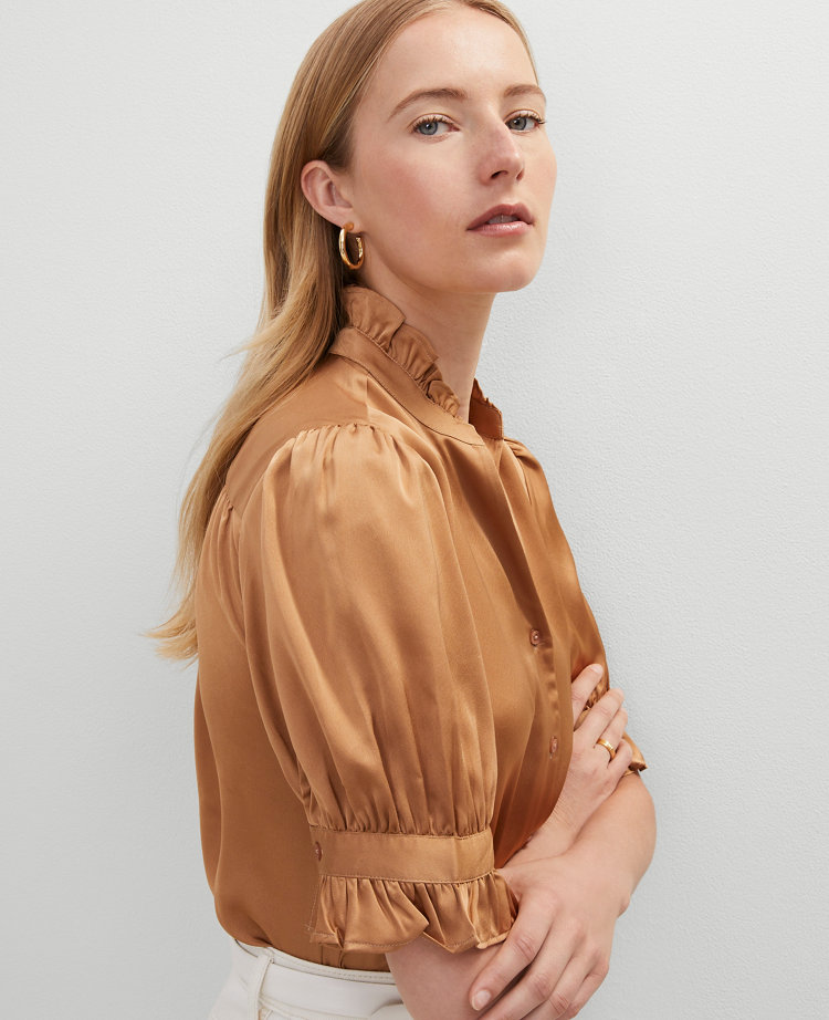 Ruffle Collar Shirt