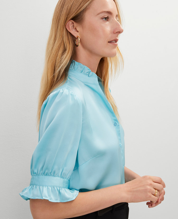 Ruffle Collar Shirt