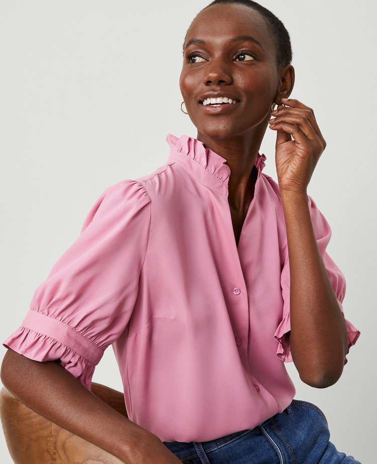 Ruffle Collar Shirt