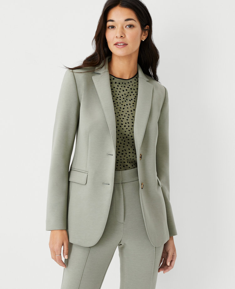 The One-Button Blazer in Double Knit