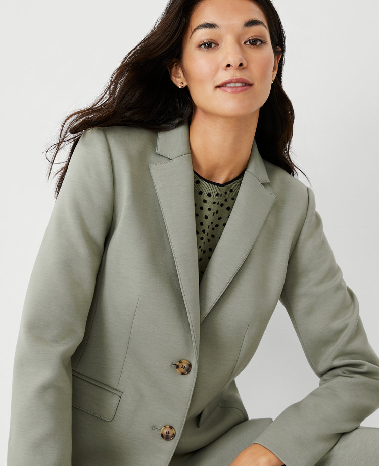 The Tall Two Button Blazer in Double Knit