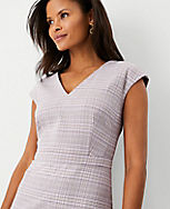 The V-Neck Dress in Plaid carousel Product Image 3