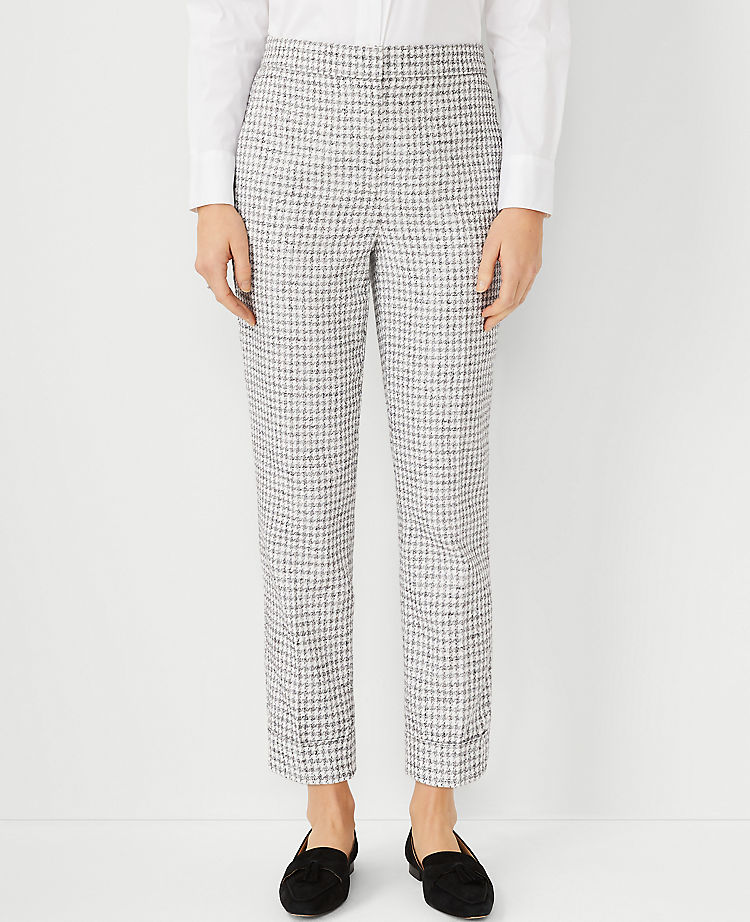 The Tall Houndstooth High Waist Ankle Pant