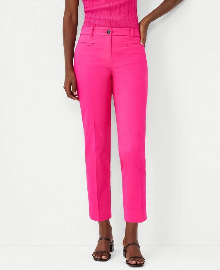 Ann Taylor The Cotton Crop Pant - Curvy Fit In Summer Pink